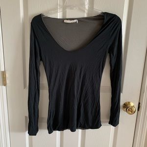 Mondetta Black Longsleeve Cozy Top Size Large